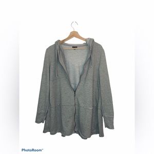 CoCo + Carmen Tiered Flounce Zip Up Hoodie